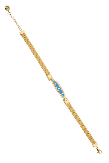 Pulsera de estrella de oro macizo | 14K (585) | 8,55 gramos