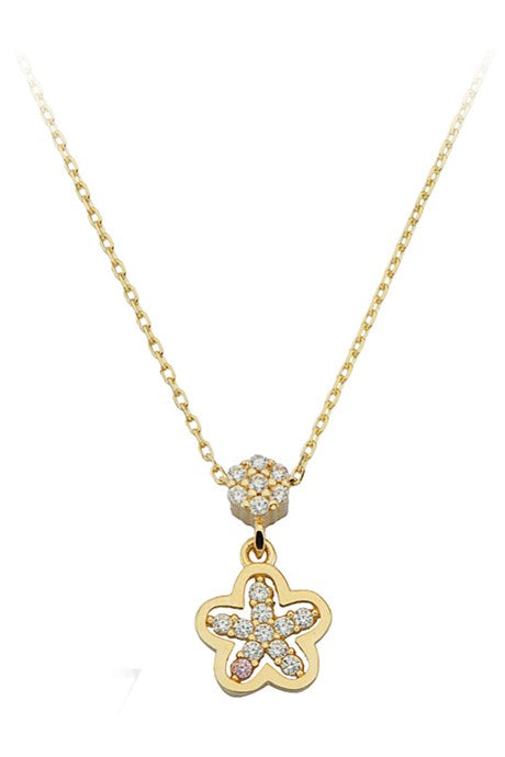 Solid Gold Star Necklace | 14K (585) | 1.54 gr