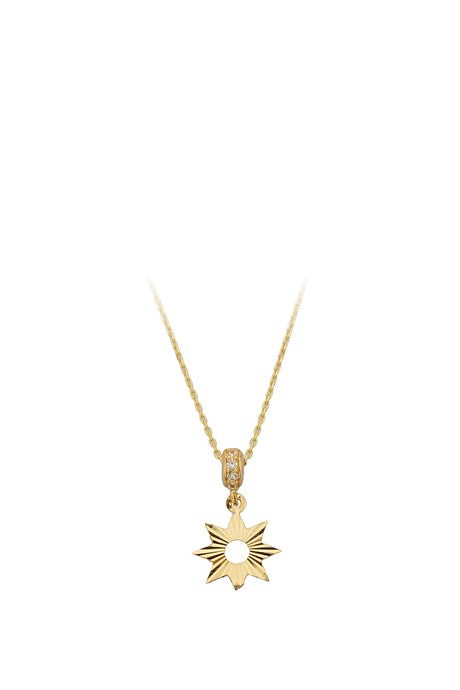 Collar de estrella de oro macizo | 14K (585) | 1,91 gramos