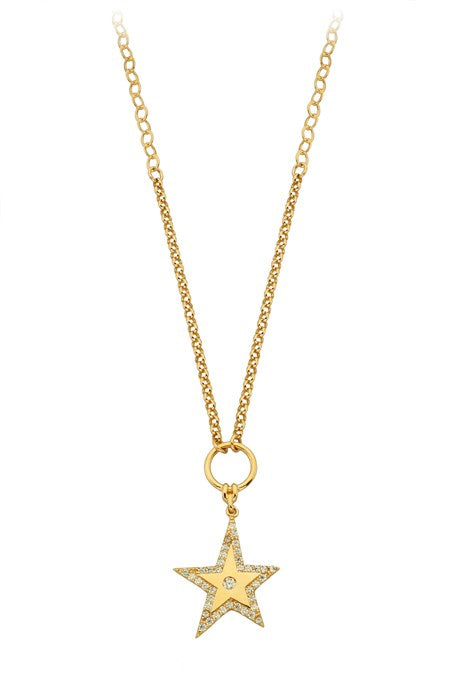 Solid Gold Star Necklace | 14K (585) | 5.10 gr