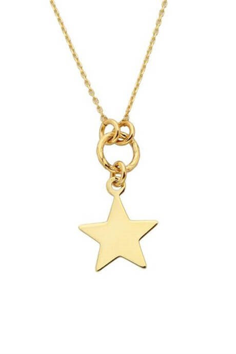 Solid Gold Star Necklace | 14K (585) | 1.00 gr