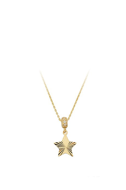 Collier étoile en or massif | 14K (585) | 1,97 g