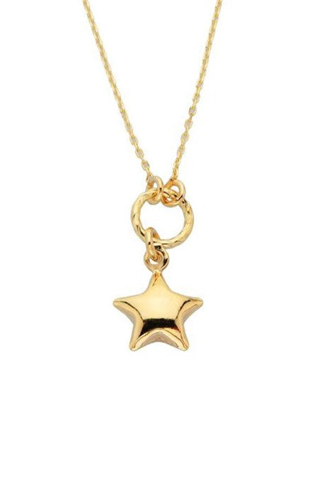 Solid Gold Star Necklace | 14K (585) | 1.10 gr