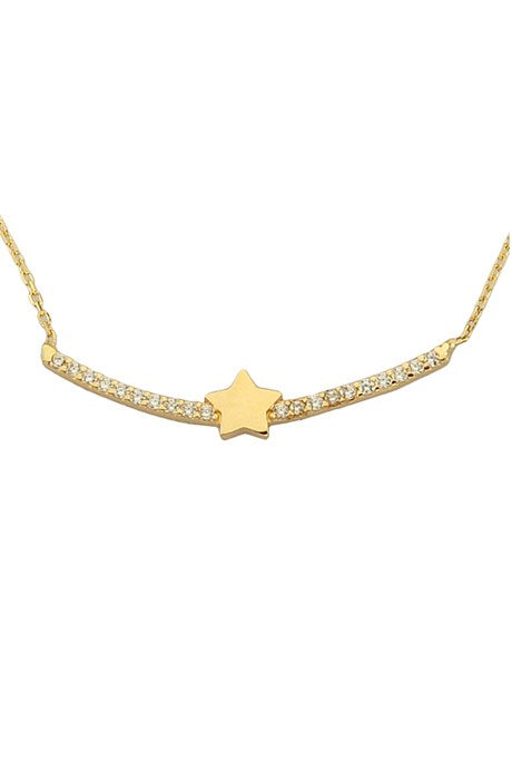 Solid Gold Star Necklace | 14K (585) | 1.52 gr