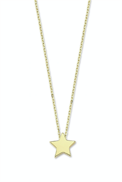 Solid Gold Star Necklace | 14K (585) | 1.29 gr