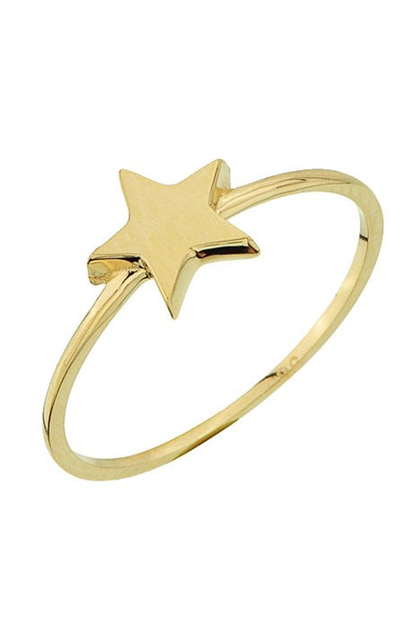 Anillo de estrella de oro macizo | 14K (585) | 0,87 gramos