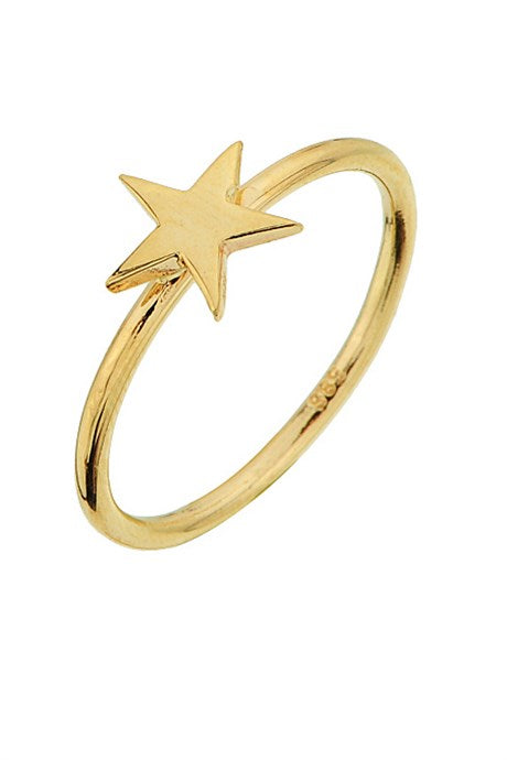 Solid Gold Star Ring | 14K (585) | 1.44 gr