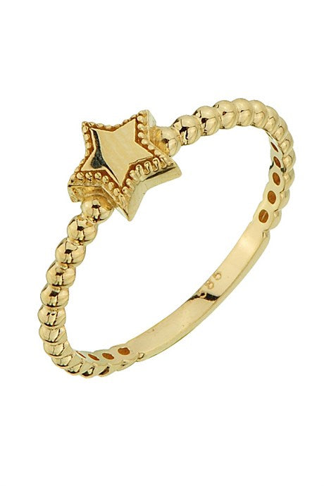 Solid Gold Star Ring | 14K (585) | 1.40 gr