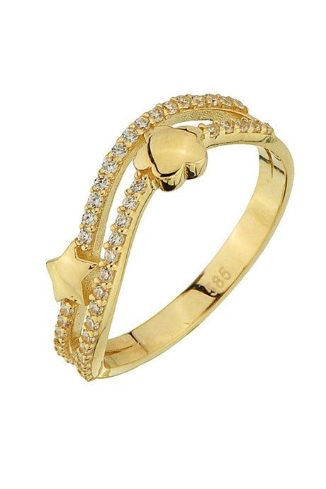 Bague étoile en or massif | 14K (585) | 2,36 grammes