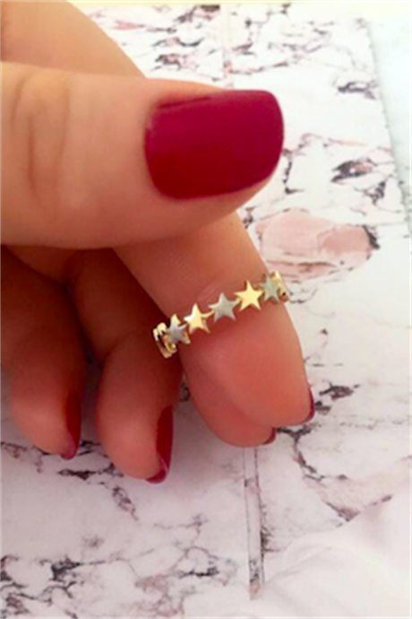 Solid Gold Star Ring | 14K (585) | 1.46 gr