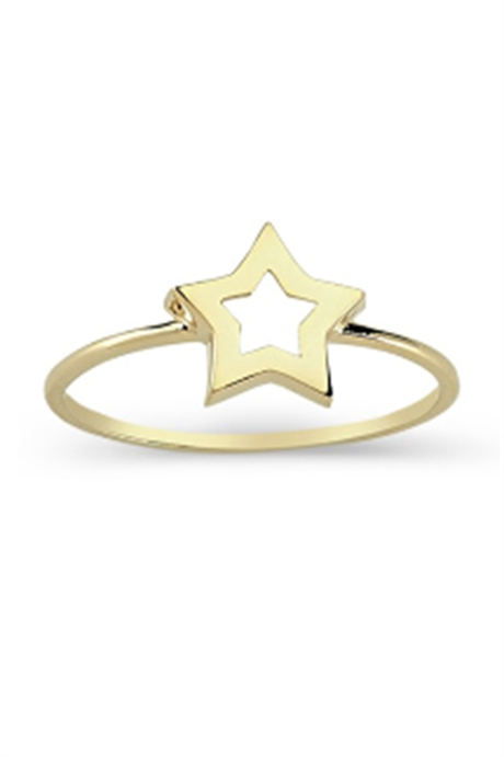 Solid Gold Star Ring | 14K (585) | 1.10 gr