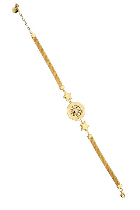 Bracelet signe du zodiaque étoile en or massif | 14K (585) | 11,13 grammes