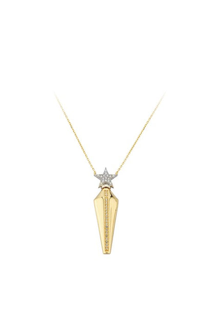 Solid Gold Star Necklace | 14K (585) | 3.12 gr