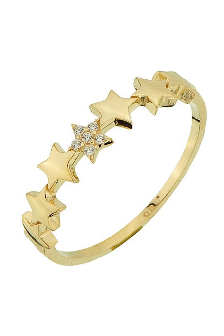 Solid Gold Star Minimal Ring | 14K (585) | 1.16 gr