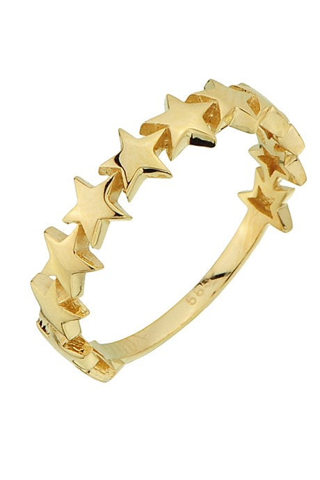 Solid Gold Star Ring | 14K (585) | 1.65 gr