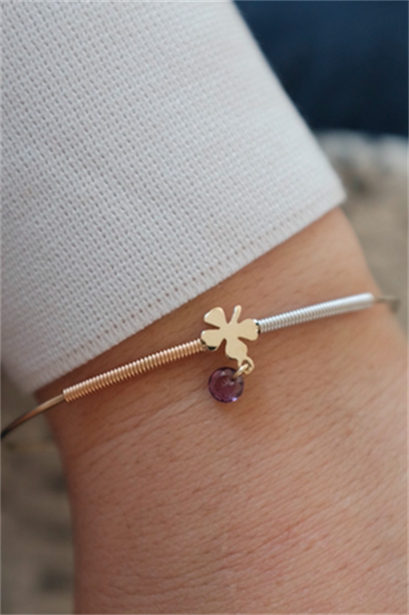 Solid Gold Clover Bracelet | 14K (585) | 3.69 gr