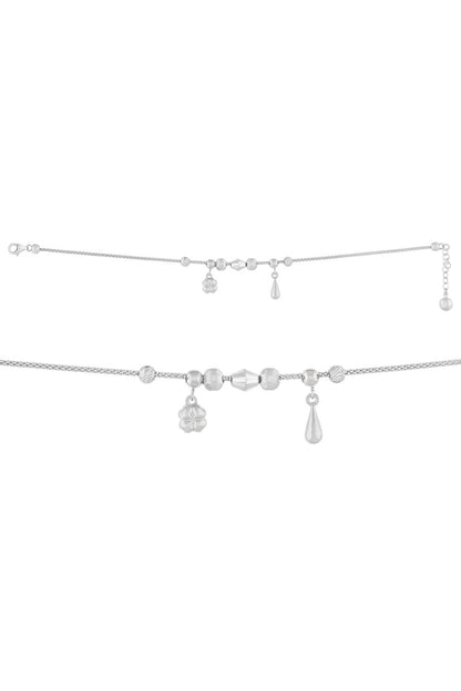 Solid Gold Clover Charm Bracelet