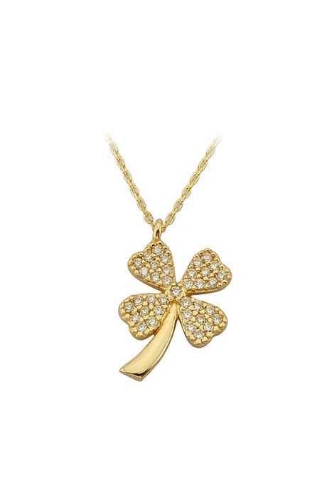 Solid Gold Clover Necklace | 14K (585) | 1.84 gr