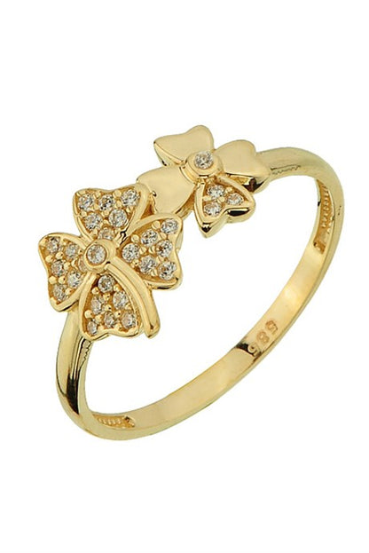 Solid Gold Clover Ring | 14K (585) | 1.86 gr