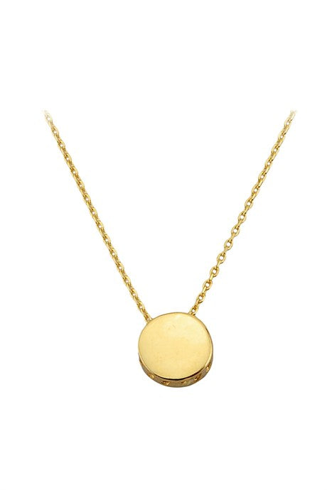 Solid Gold Round Necklace | 14K (585) | 1,36 gr