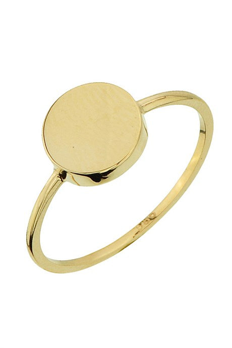 Solid Gold Round Ring | 14K (585) | 1.33 gr