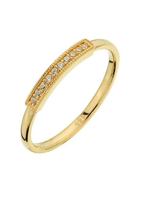 Anillo de diseño delicado de oro macizo | 14K (585) | 1,62 gramos