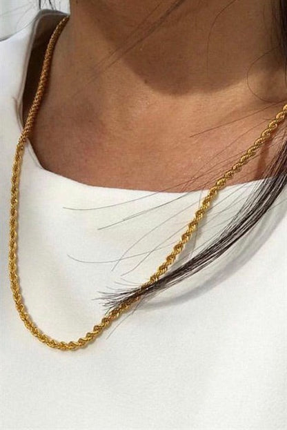 Solid Gold Rope Chain | 14K (585) | 3.30 gr