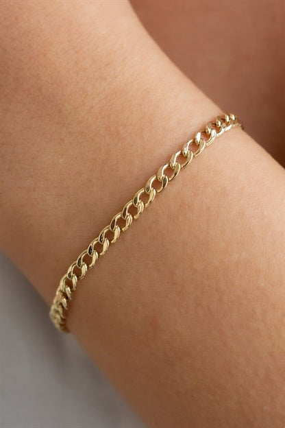 Solid Gold Chain Bracelet | 14K (585) | 3.23 gr