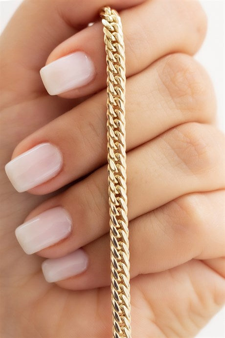 Solid Gold Chain Bracelet | 14K (585) | 7.52 gr