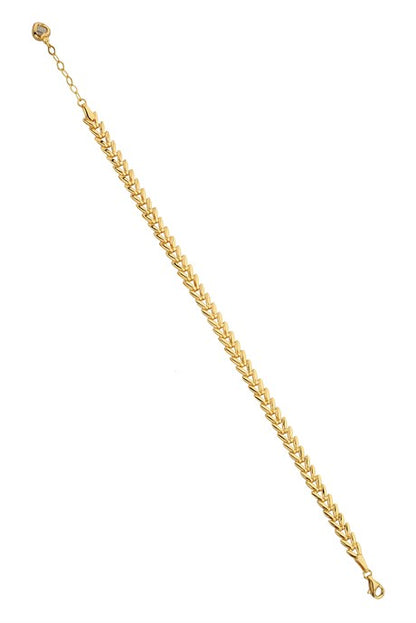 Pulsera de cadena de oro macizo | 14K (585) | 4,42 gramos