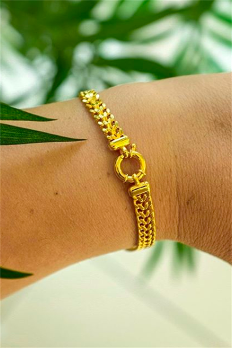 Bracelet chaîne en or massif | 14K (585) | 4,91 grammes