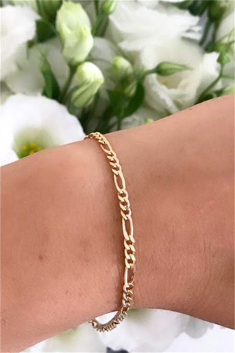 Bracelet chaîne en or massif | 14K (585) | 2,03 grammes