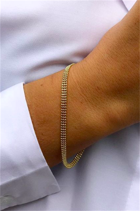 Bracelet chaîne en or massif | 14K (585) | 3,13 grammes
