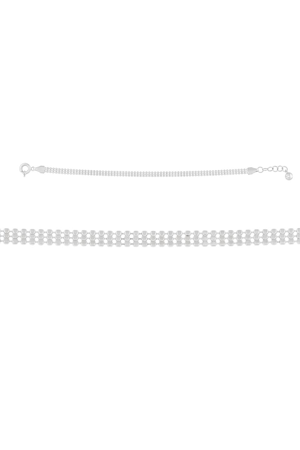 Pulsera de cadena de oro macizo