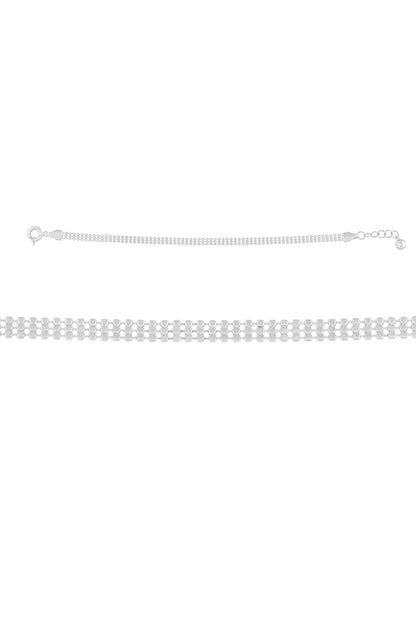 Pulsera de cadena de oro macizo