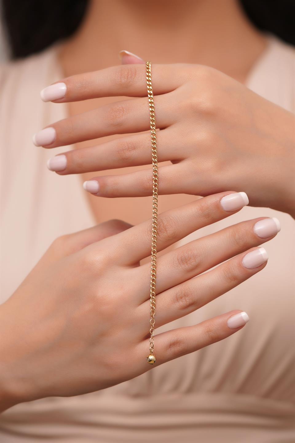 Solid Gold Chain Bracelet