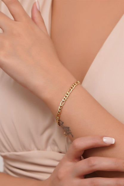 Solid Gold Chain Bracelet