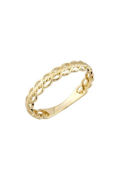 Solid Gold Chain Modeli Ring | 14K (585) | 1.23 gr