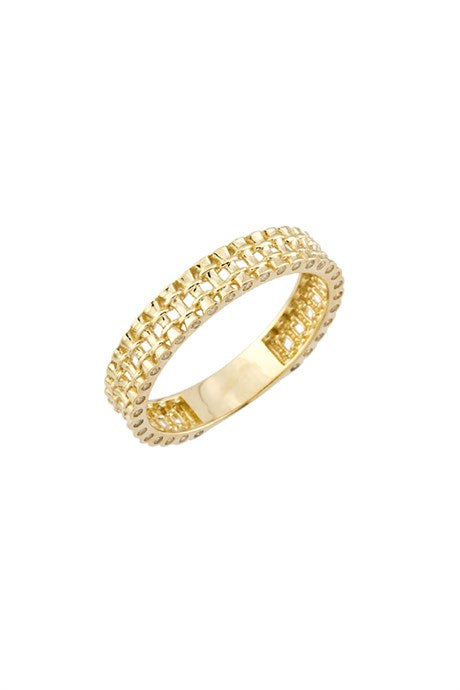 Anillo Modeli con cadena de oro macizo | 14K (585) | 2,15 gramos