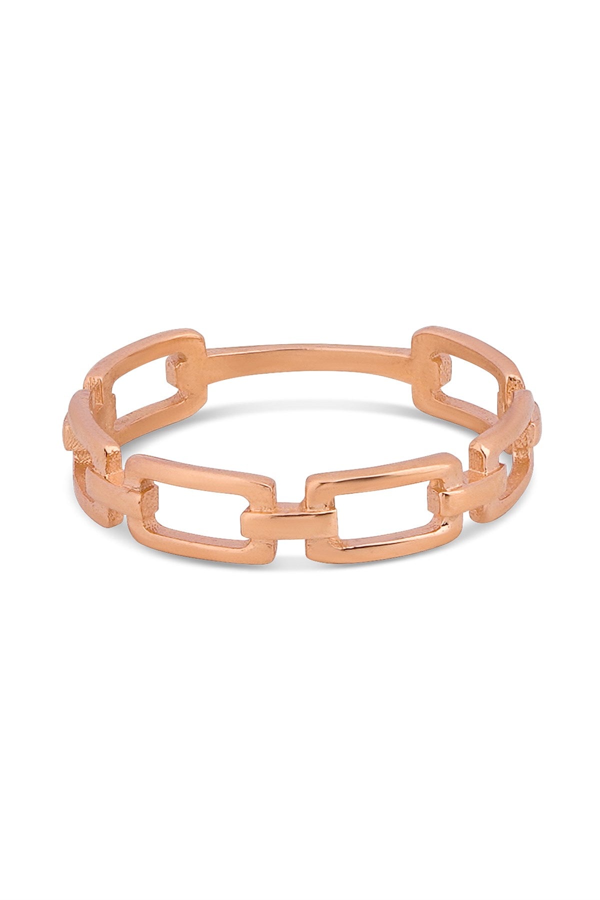 Solid Gold Chain Ring