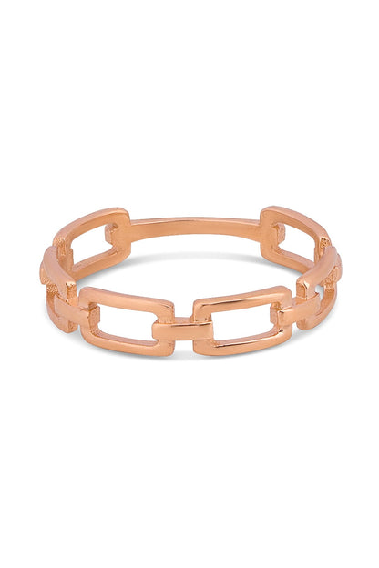 Solid Gold Chain Ring