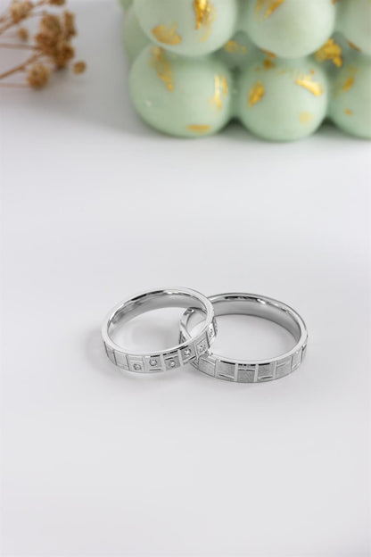 Silver 4 mm Wedding Ring