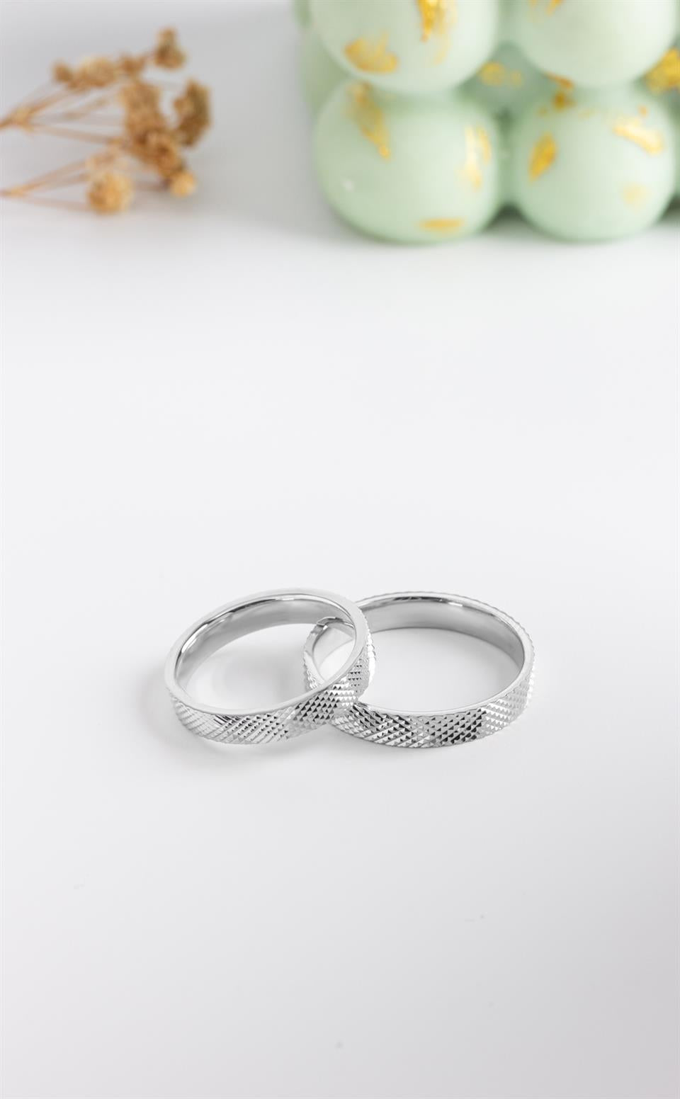 Silver 4 mm Wedding Ring