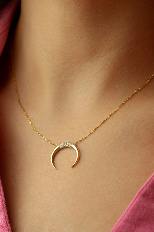 Collar Luna Plata