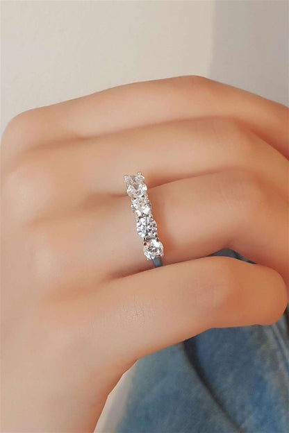 Bague Argent Cinq Pierres