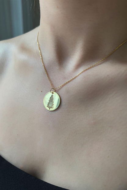 Silver Pine Tree Necklace