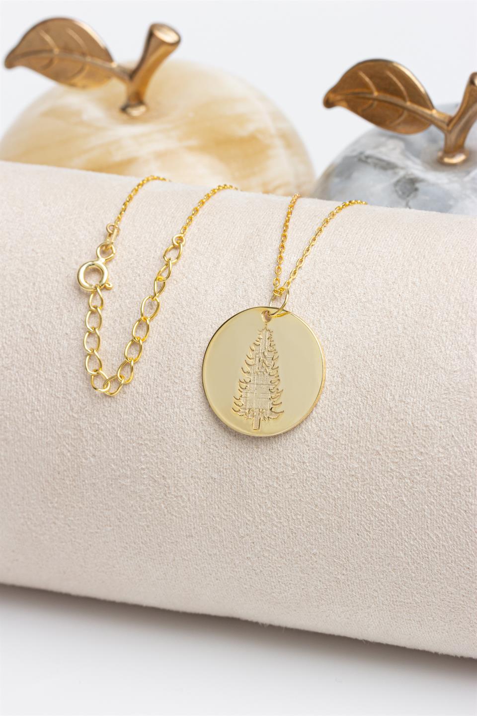 Silver Pine Tree Necklace