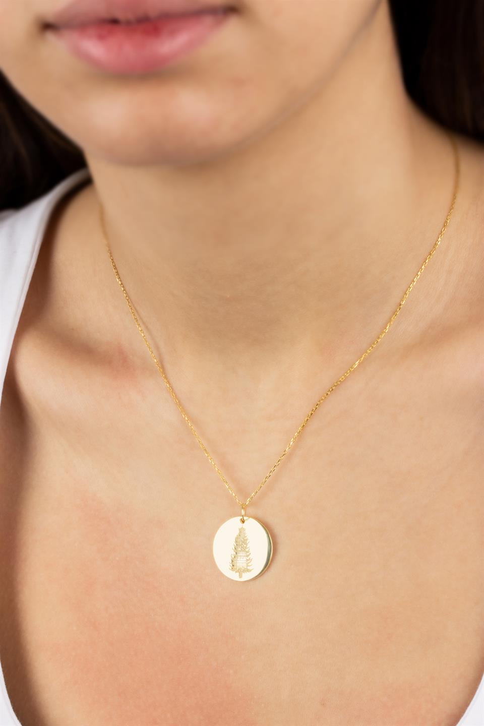 Silver Pine Tree Necklace