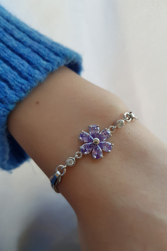 Silver Flower Bracelet