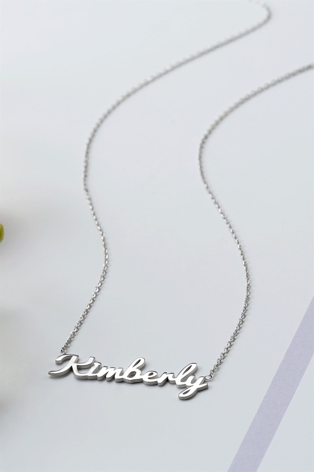 Silver Hand Writing Name Necklace